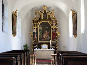 Die Traunkirchner Johannesbergkapelle innen